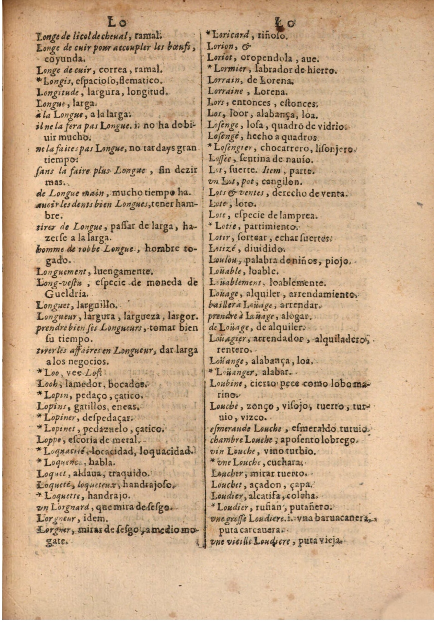 1645 - A. de Sommaville et A. Courbé - Trésor des deux langues espagnole et française (Seconde partie) - BSB Munich