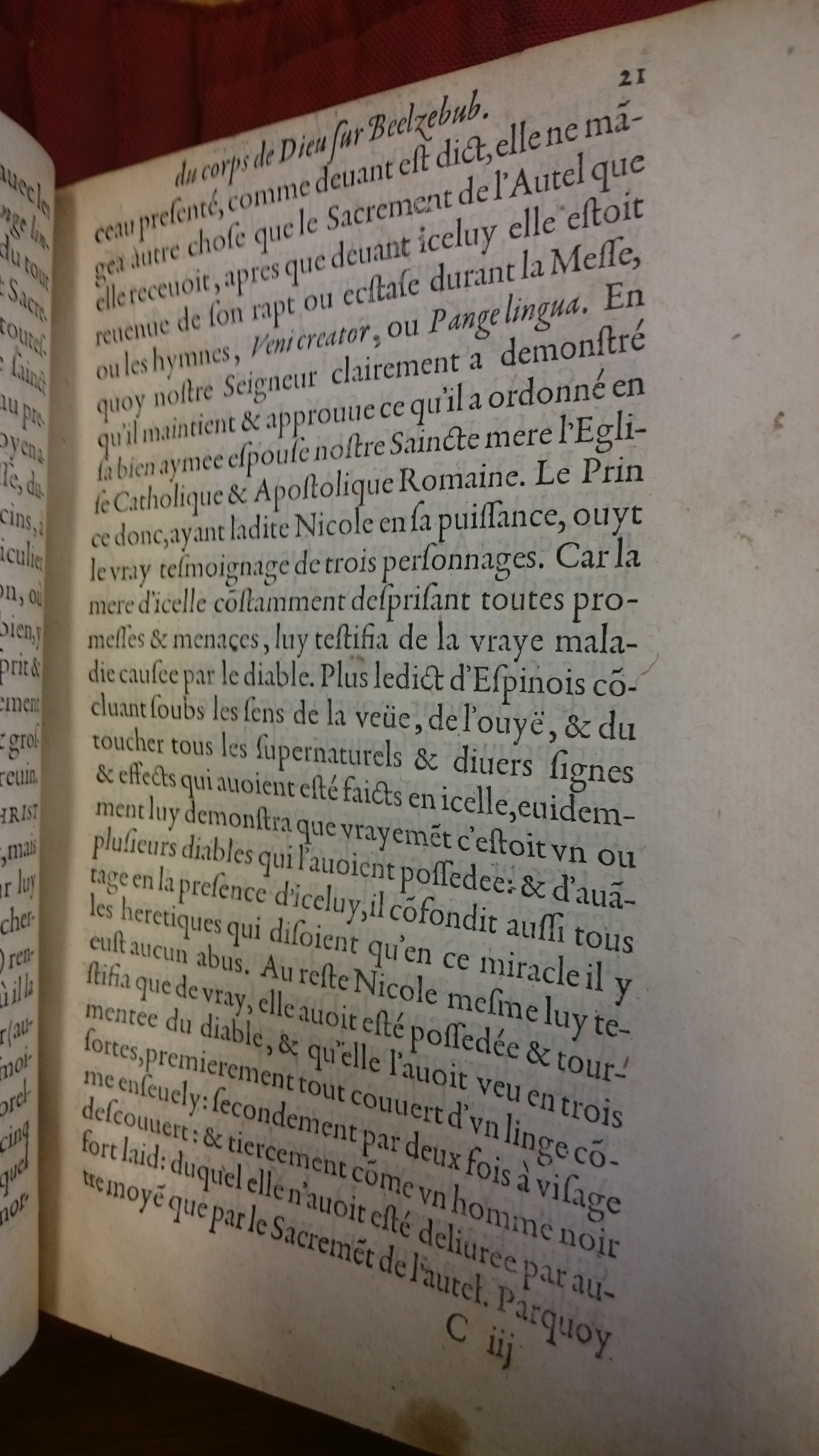 1578 - Nicolas Chesneau - Trésor et entière histoire de la triomphante victoire du corps de Dieu sur l’esprit malin - BM Lyon