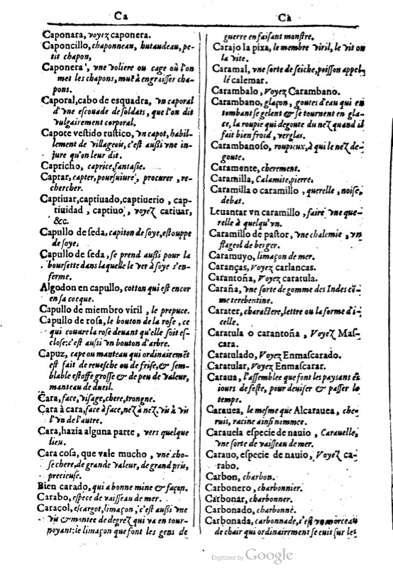 1616 - Veuve Marc Orry - Trésor des deux langues espagnole et française (Première et Seconde parties) - BM Lyon