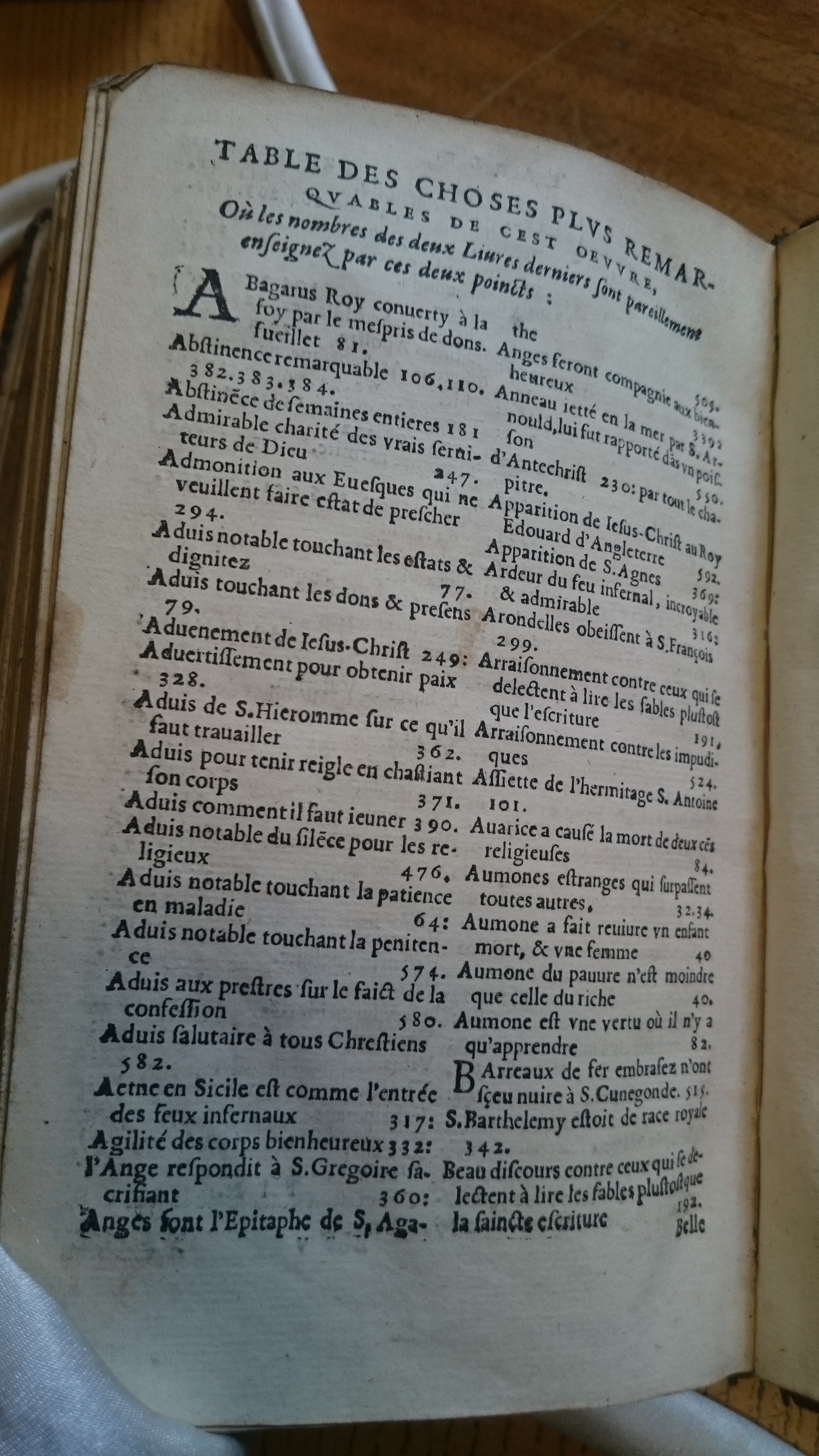1585 - Jean Bogard - Trésor des faits et dits mémorables des hommes saints et illustres - Douai Quincy