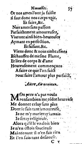 1623 - Jacques Cailloüé - Trésor ou recueil des chansons amoureuses - British Library
