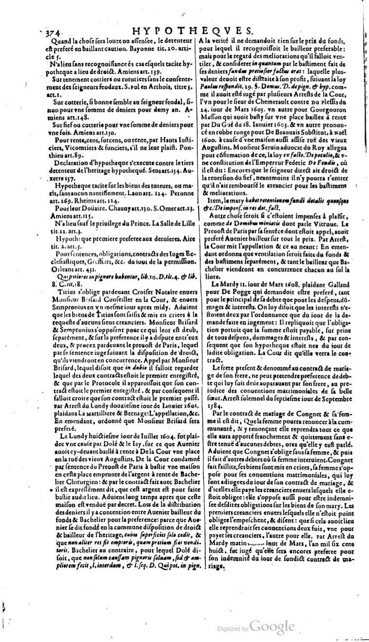 1629 - Veuve Nicolas Buon - Trésor du droit français (29620 T. 2) - BM Lyon