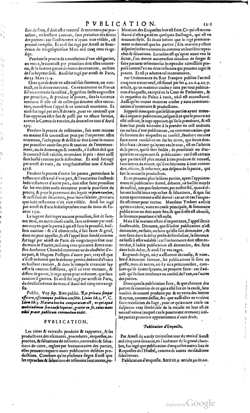 1629 - Veuve Nicolas Buon - Trésor du droit français (29620 T. 2) - BM Lyon