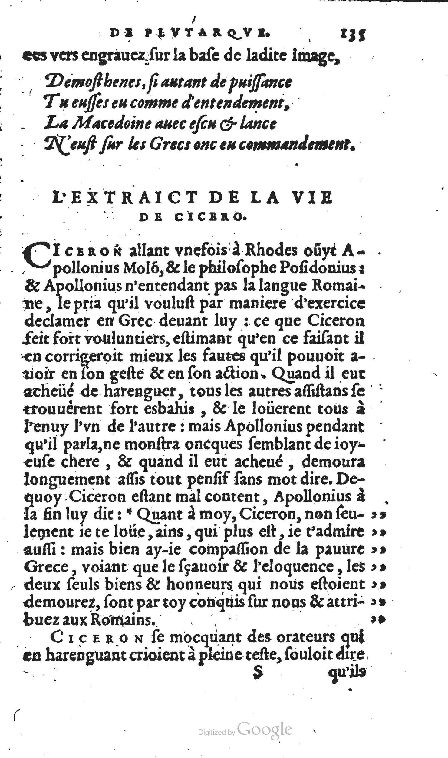 1567 - Willem Silvius - Trésor des vies de Plutarque - Anvers Musée Plantin-Moretus