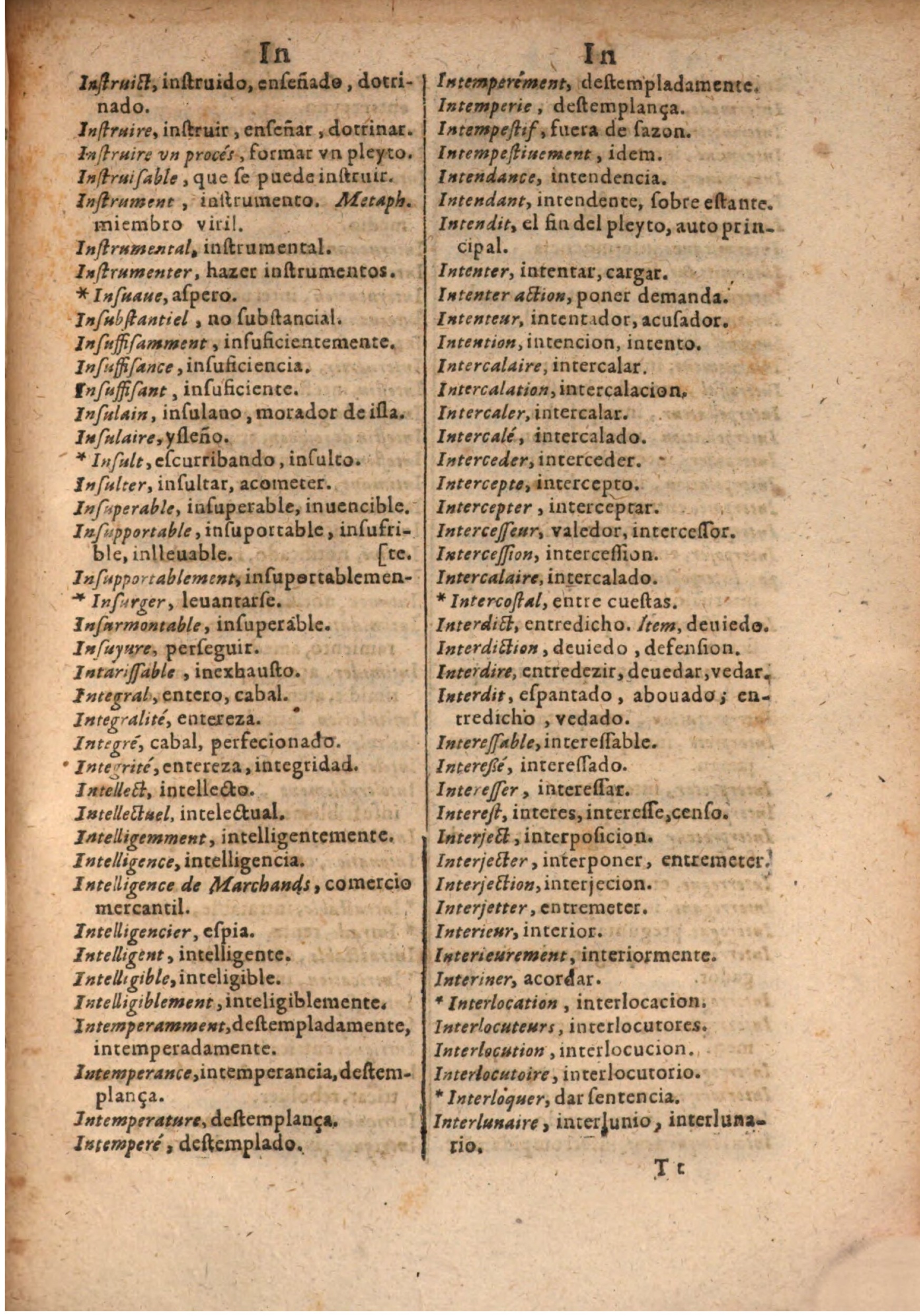 1645 - A. de Sommaville et A. Courbé - Trésor des deux langues espagnole et française (Seconde partie) - BSB Munich