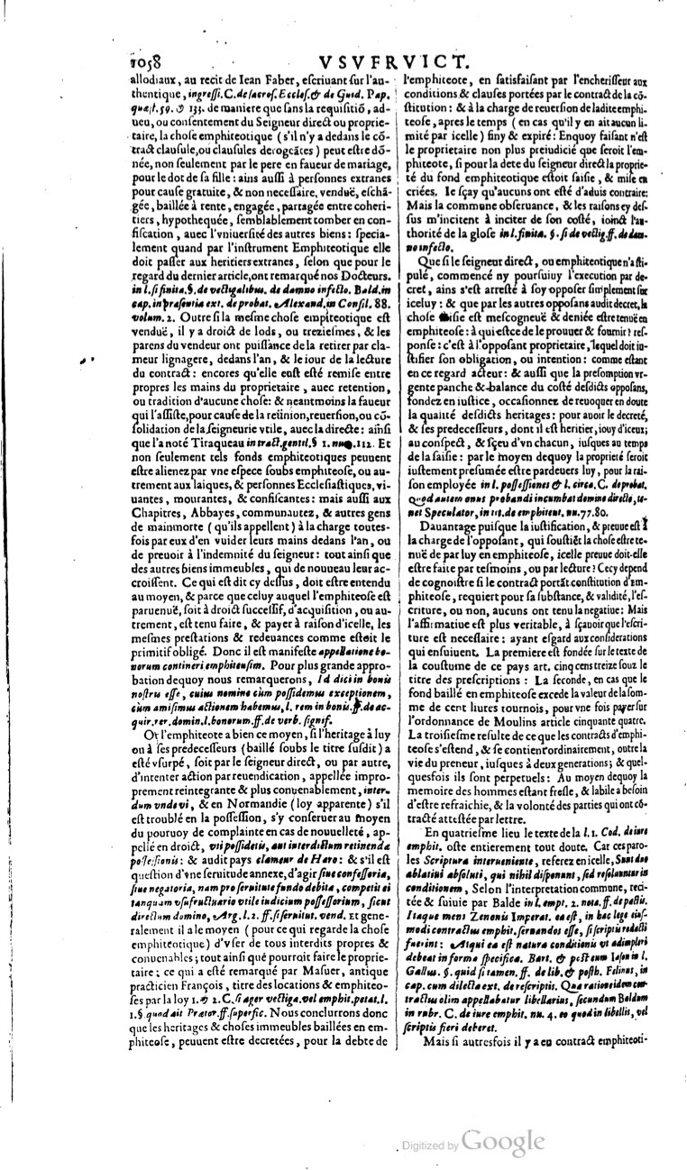 1629 - Veuve Nicolas Buon - Trésor du droit français (21754 T. 3) - BM Lyon