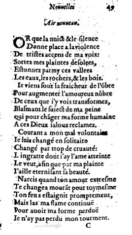 1623 - Jacques Cailloüé - Trésor ou recueil des chansons amoureuses - British Library