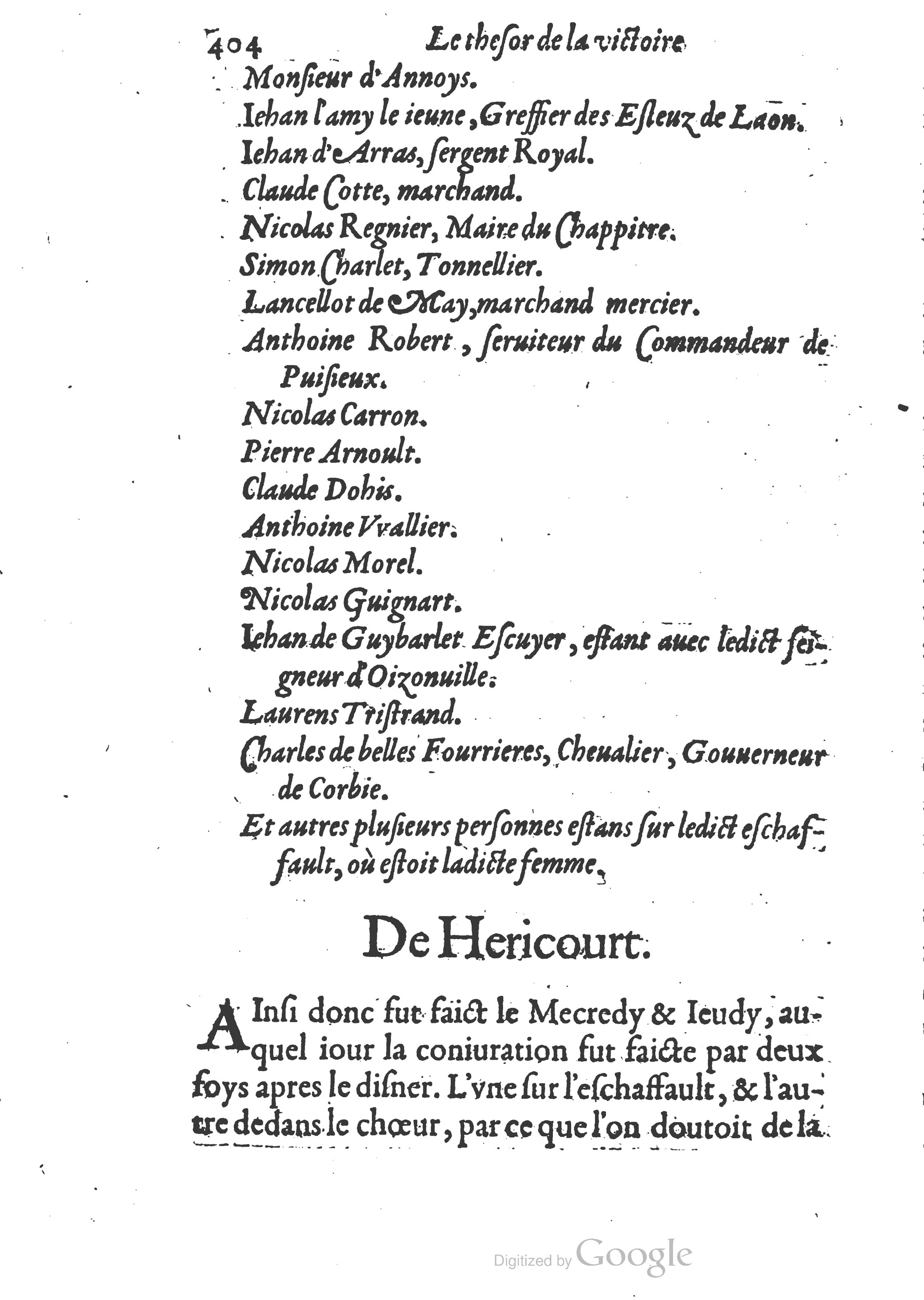 1578 - Nicolas Chesneau - Trésor et entière histoire de la triomphante victoire du corps de Dieu sur l’esprit malin - British Library 1578 - Nicolas Chesneau - Trésor et entière histoire de la triomphante victoire du corps de Dieu sur l’esprit malin - British Library