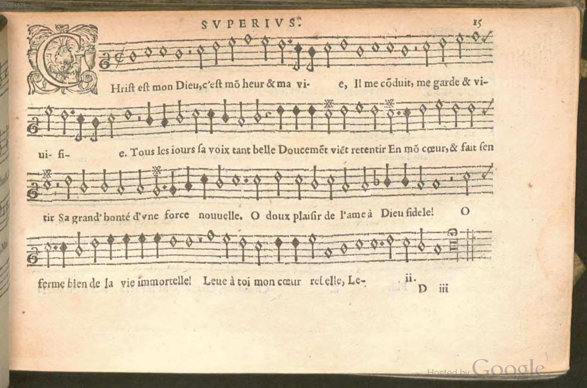 1576 - [Pierre de Saint-André] - Trésor de musique d’Orlande de Lassus Superius - BSB Munich