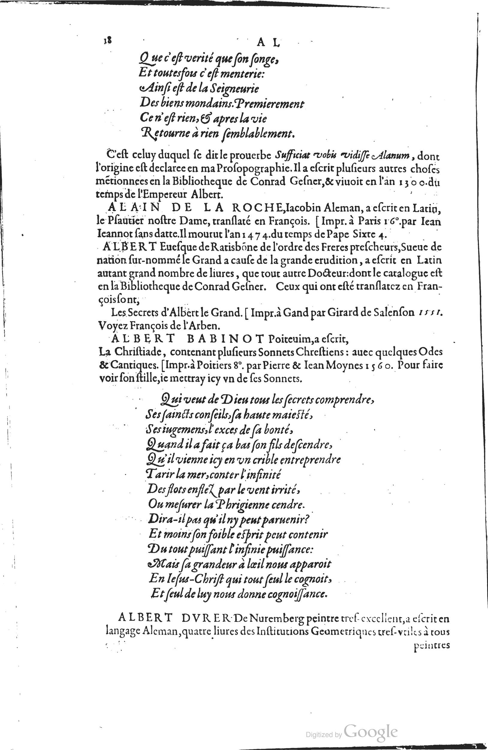 1585 - Barthélemy Honorat - Bibliothèques françaises - BSB Munich