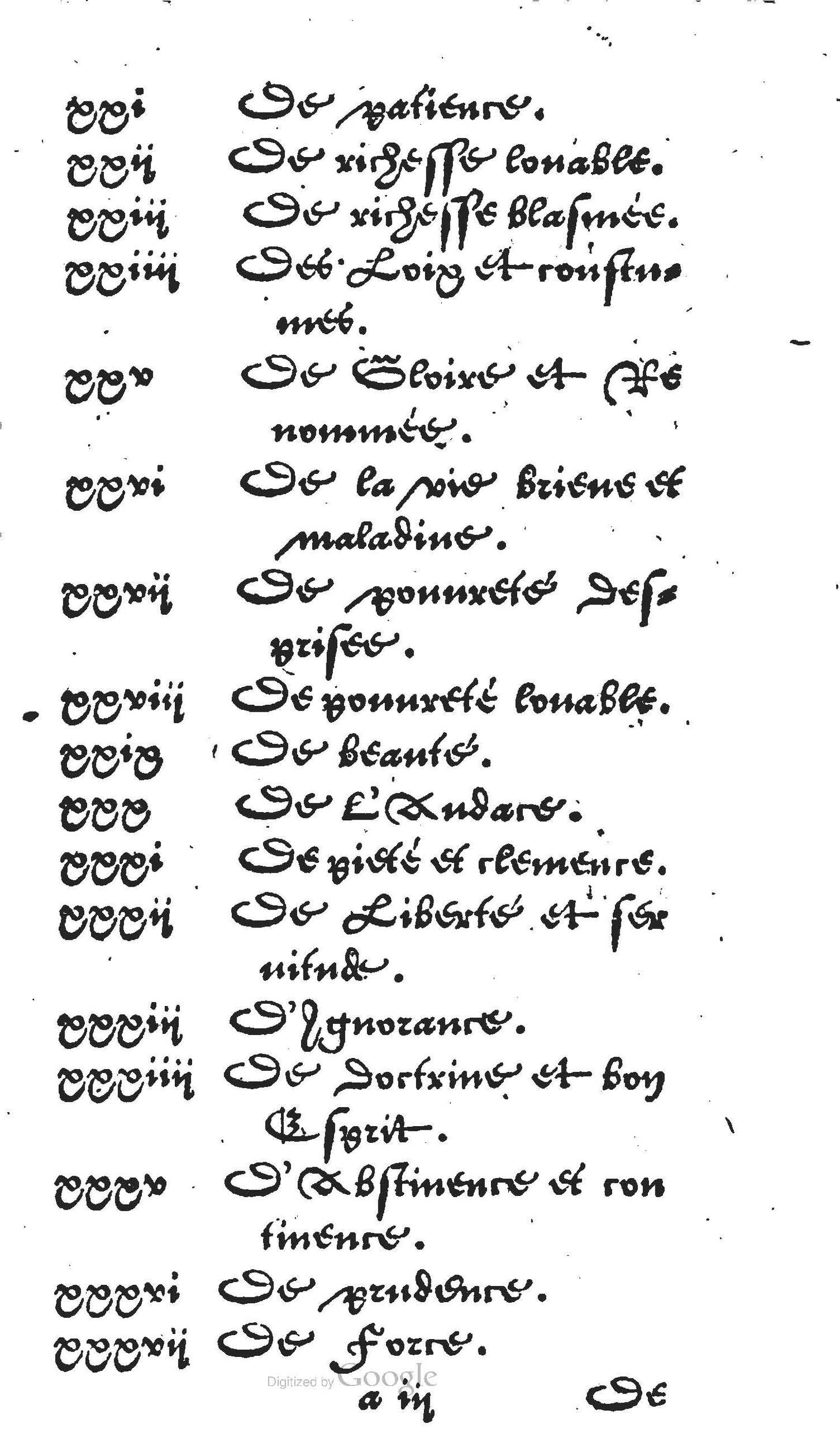 1560 - Jean Bellère - Trésor de vertu - Det Kongelige Bibliotek 1560 - Jean Bellère - Trésor de vertu - Det Kongelige Bibliotek