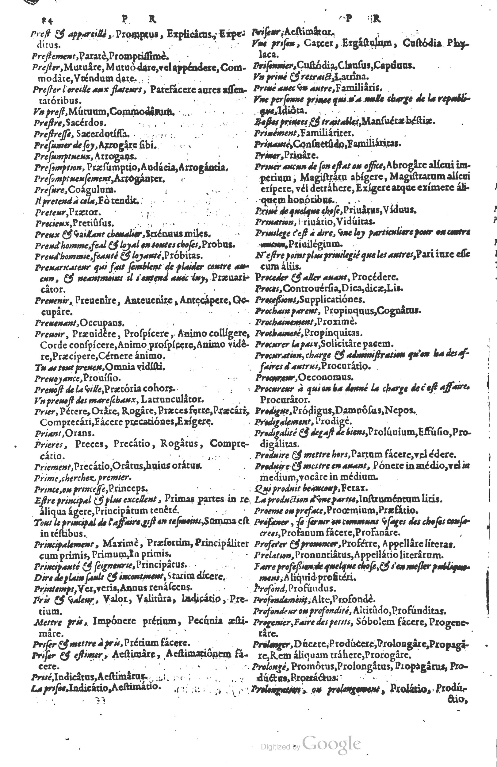 1578 - Louis Cloquemin - Trésor des mots et traits français - BSB Munich