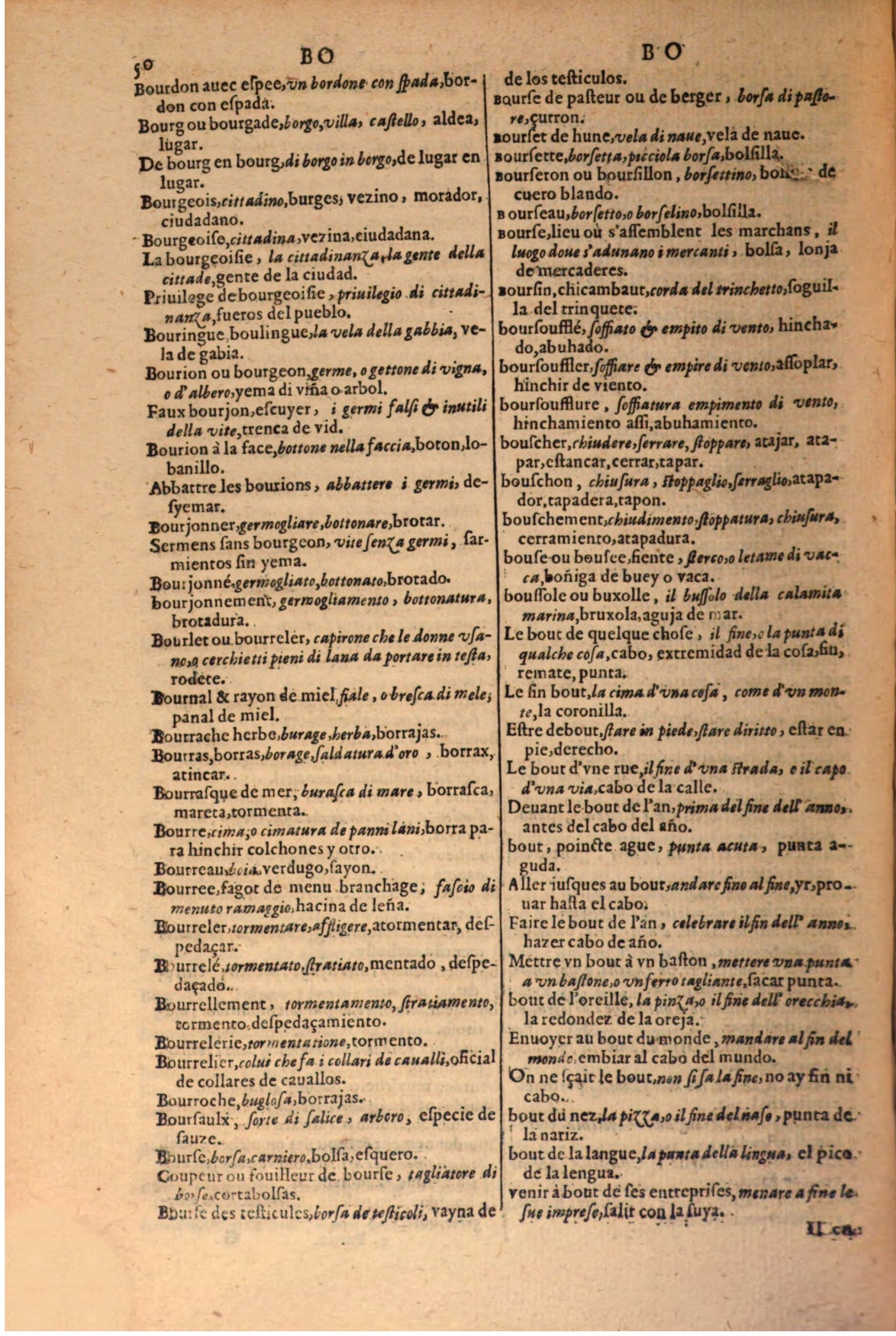 1616 - Pierre de la Rovière - Trésor des trois langues (Seconde partie) - BSB Munich