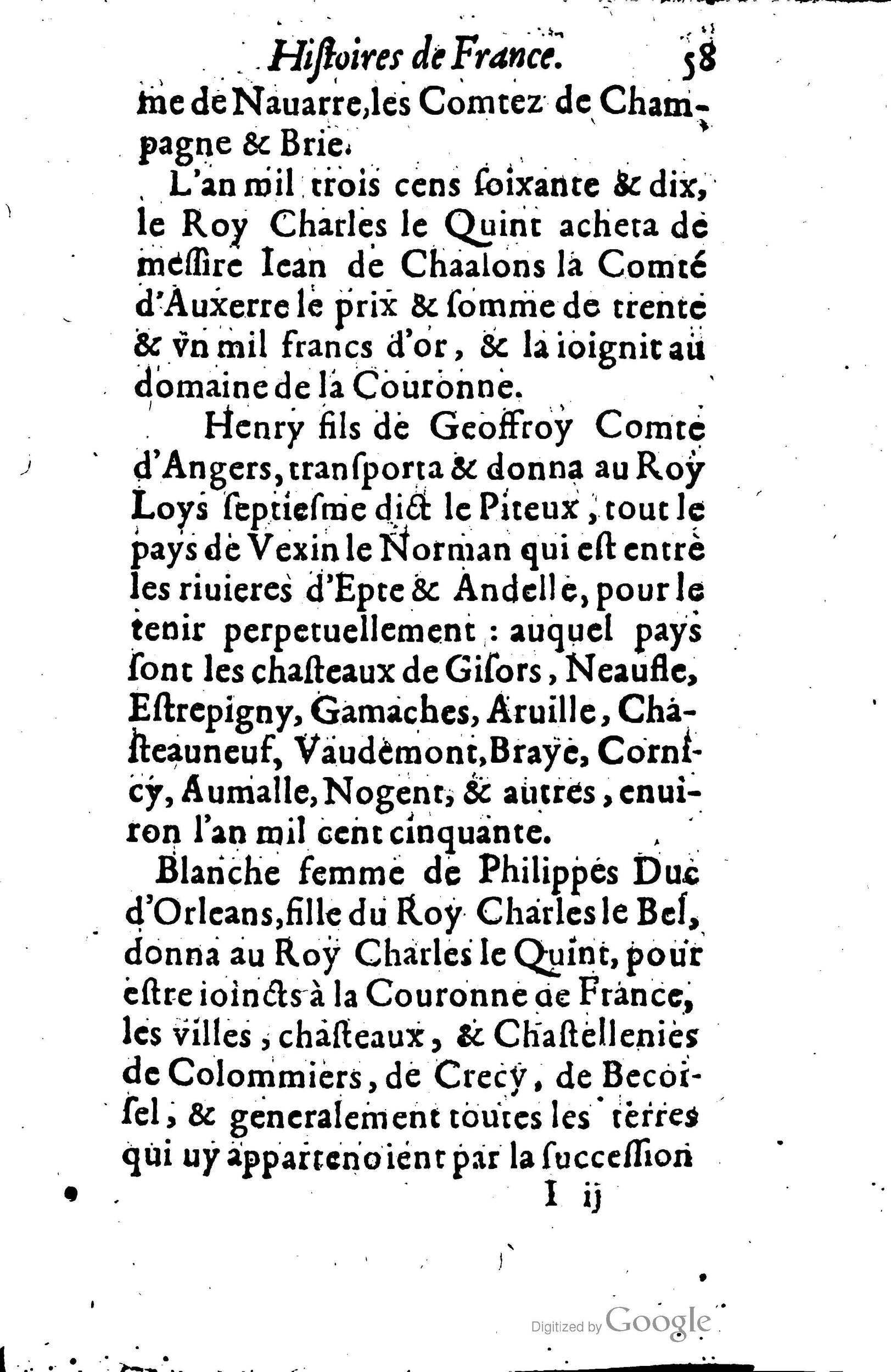 1619 - Jean Corrozet - Trésor des histoires de France - BSB Munich