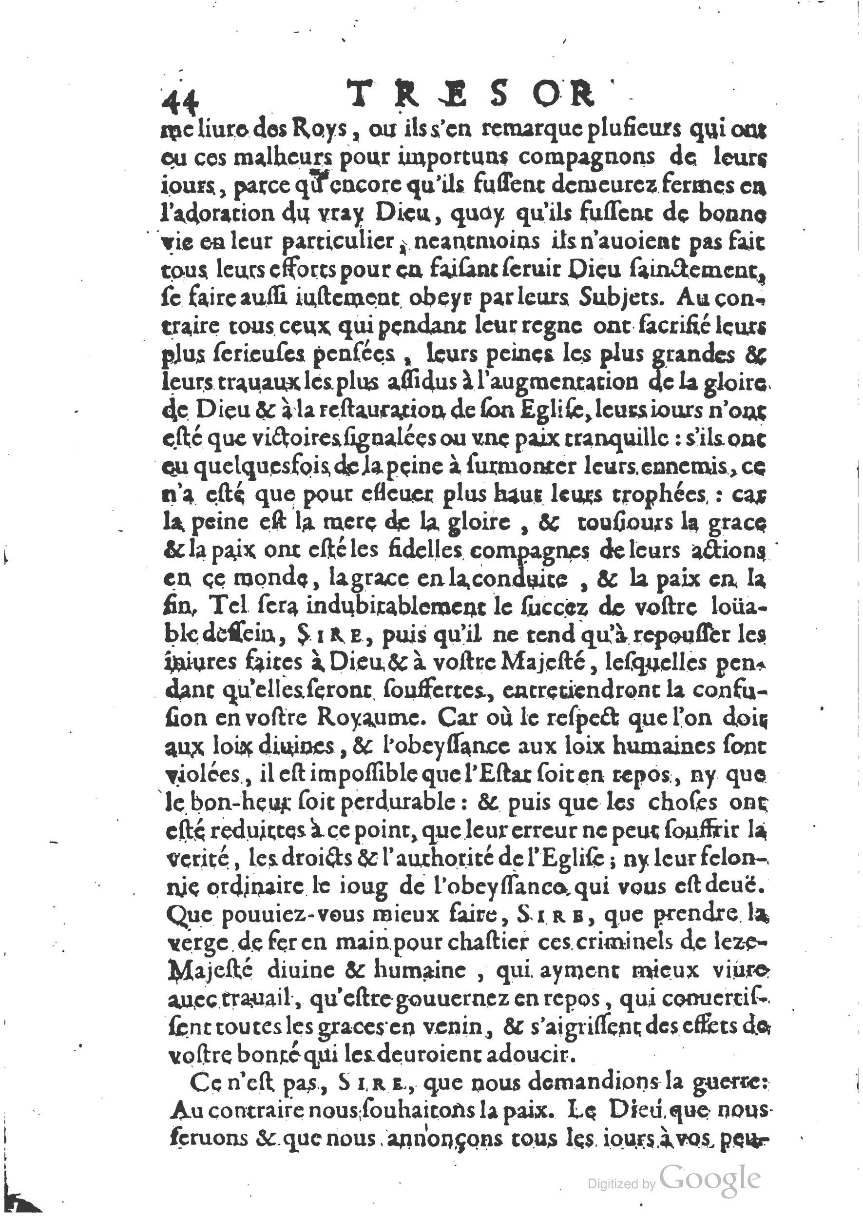 1654 - Michel Bobin - Trésor des harangues, remontrances et oraisons funèbres - BM Lyon