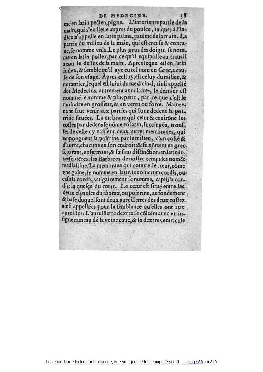 1560 - Pierre et Jan Moine - Trésor de médecine - Université Paris Cité