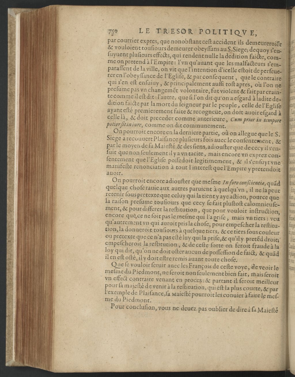 1608 - Nicolas Du Fossé - Trésor politique - BnF Tolbiac