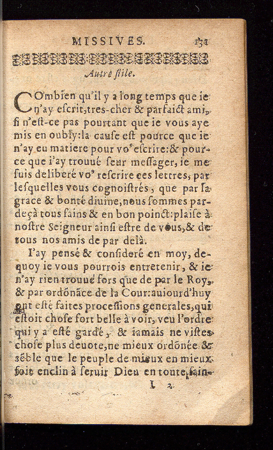 1614 - Barthélemy Vincent - Élite et Trésor des lettres missives - Bâle