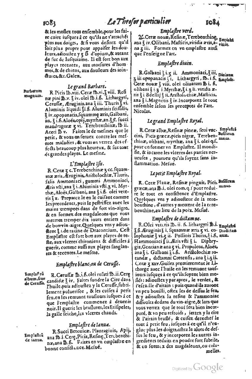 1616 - Étienne Gamonet - Grand trésor ou dispensaire - BSB Munich