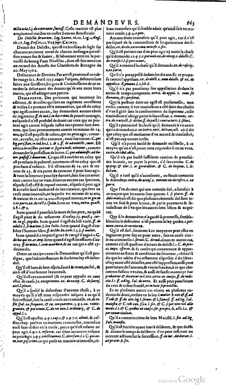 1629 - Veuve Nicolas Buon - Trésor du droit français (21754 T. 1) - BM Lyon