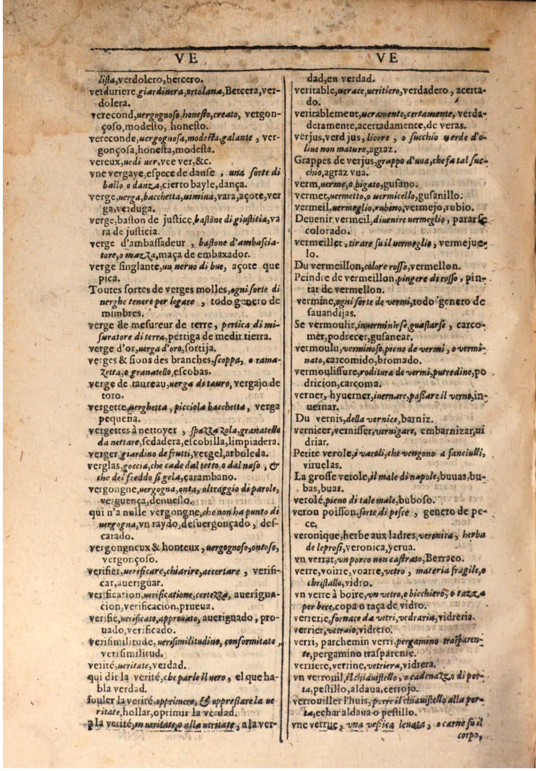 1609 - Philippe Albert et Alexandre Pernet - Trésor des trois langues française, italienne et espagnole (Seconde partie) - BSB Munich 1609 - Philippe Albert et Alexandre Pernet - Trésor des trois langues française, italienne et espagnole (Seconde partie) - BSB Munich
