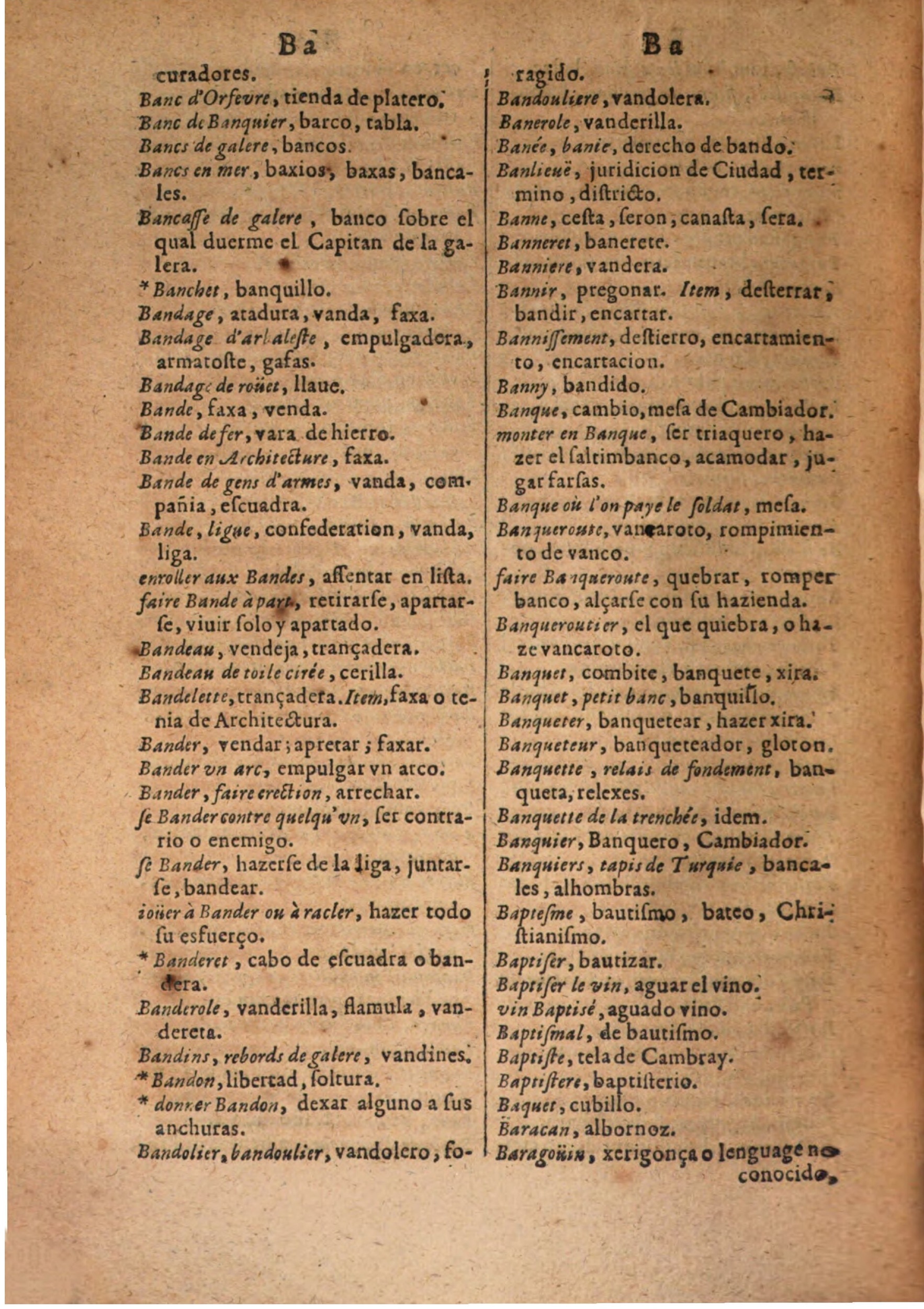 1645 - A. de Sommaville et A. Courbé - Trésor des deux langues espagnole et française (Seconde partie) - BSB Munich