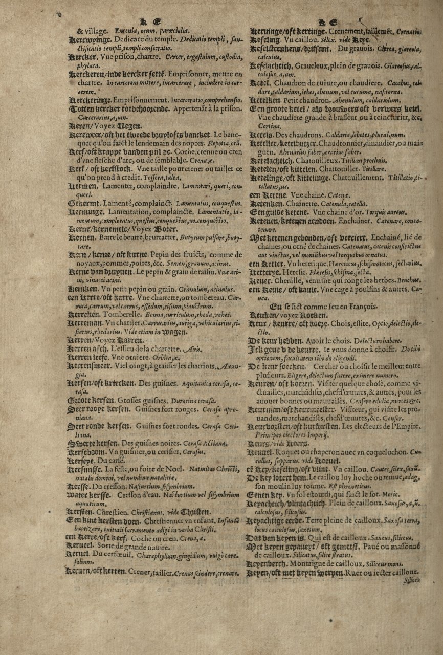 1573 - Christophe Plantin - Trésor du langage bas-allemand - Greifswald 1573 - Christophe Plantin - Trésor du langage bas-allemand - Greifswald