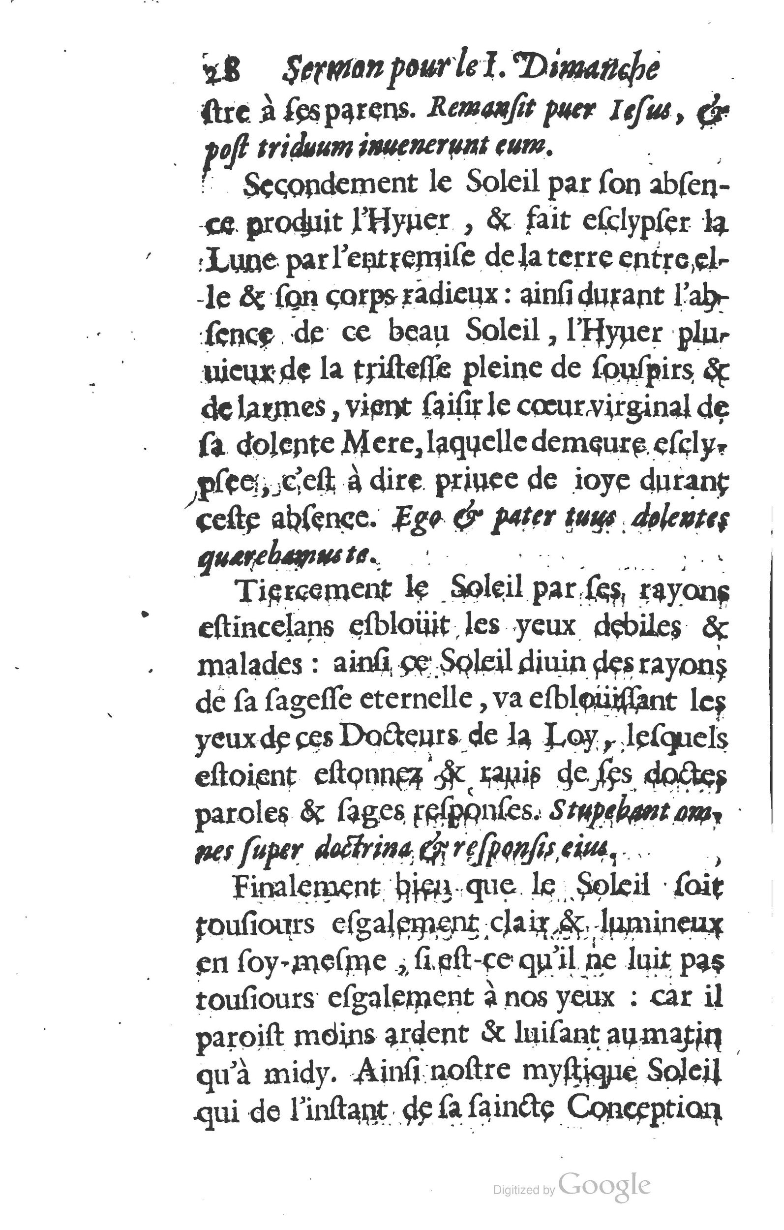 1629 - Manassés de Préaulx - Sermons ou Trésors de la piété chrétienne - BM Lyon