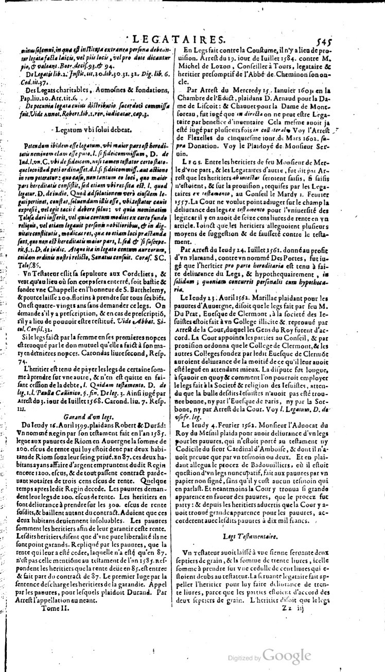 1629 - Veuve Nicolas Buon - Trésor du droit français (21754 T. 2) - BM Lyon 1629 - Veuve Nicolas Buon - Trésor du droit français (21754 T. 2) - BM Lyon