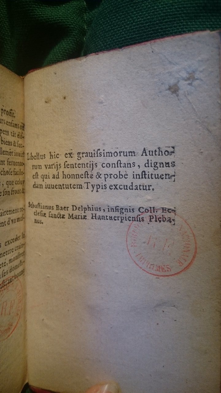 1579 - Nicolas Lescuyer - Trésor des sentences dorées - BnF