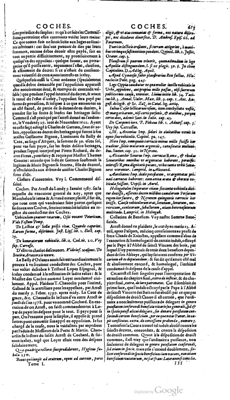1629 - Veuve Nicolas Buon - Trésor du droit français (21754 T. 1) - BM Lyon