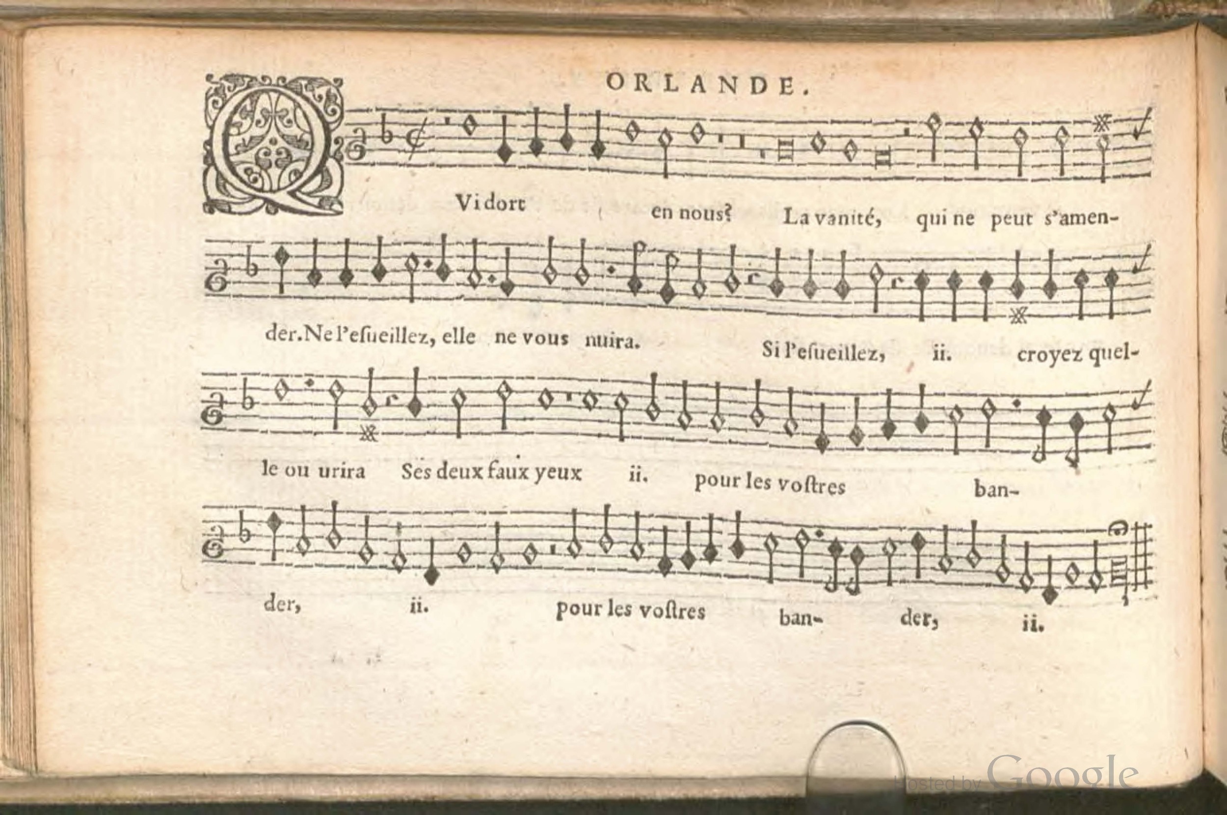 1576 - [Pierre de Saint-André] - Trésor de musique d’Orlande de Lassus Superius - BSB Munich