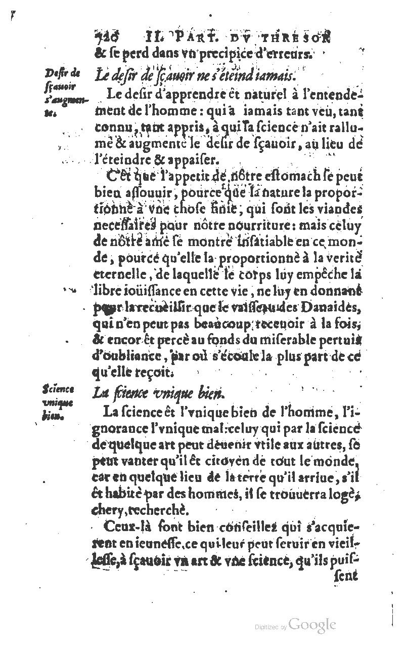 1610 - Louis Coste - Trésor de l’éloquence française (Seconde partie) - BM Lyon