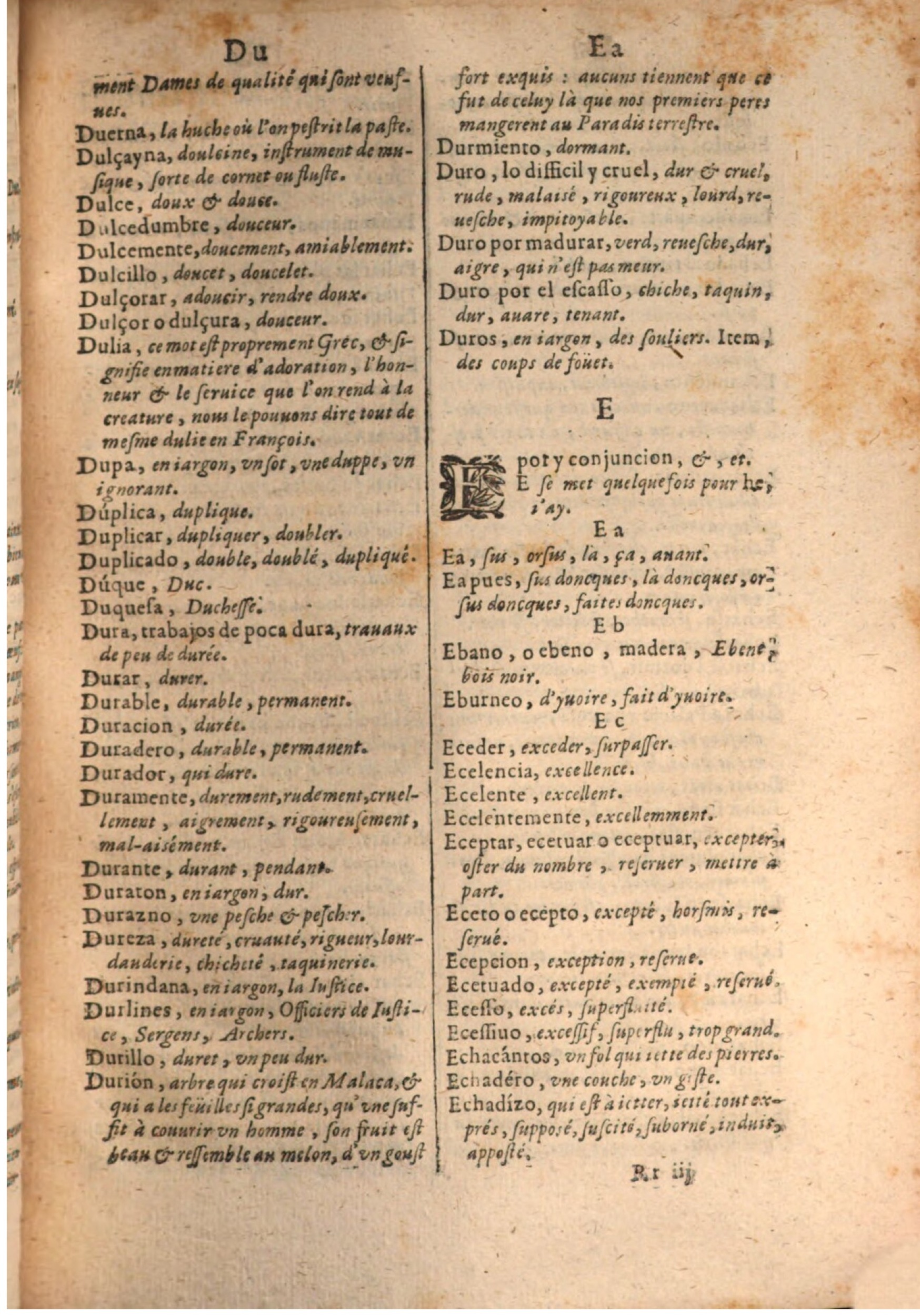 1645 - A. de Sommaville et A. Courbé - Trésor des deux langues espagnole et française - BSB Munich