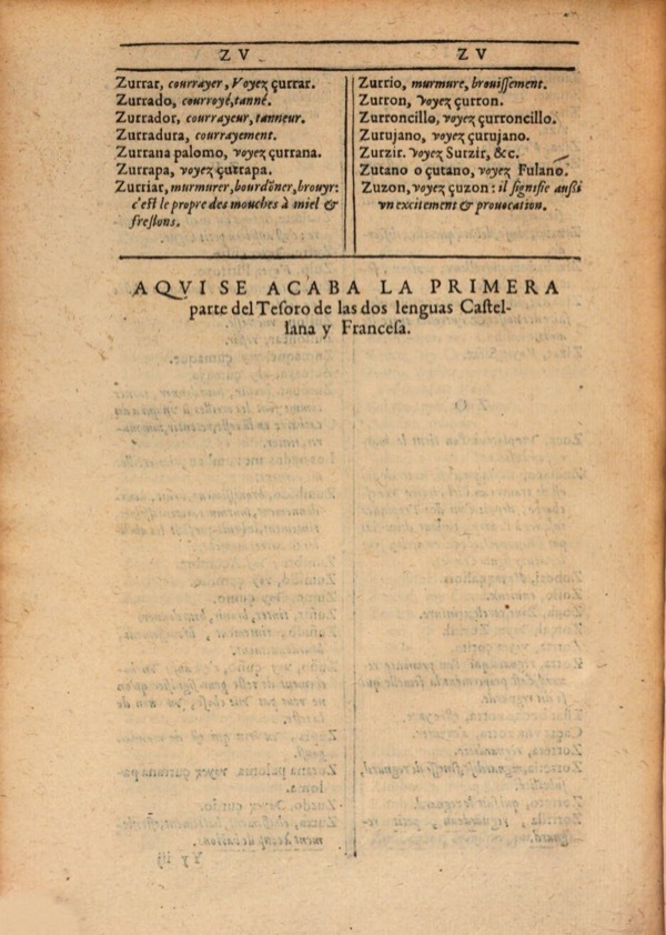 1607 - Marc Orry - Trésor des deux langues espagnole et française (Première et Seconde parties) - ÖNB Wien