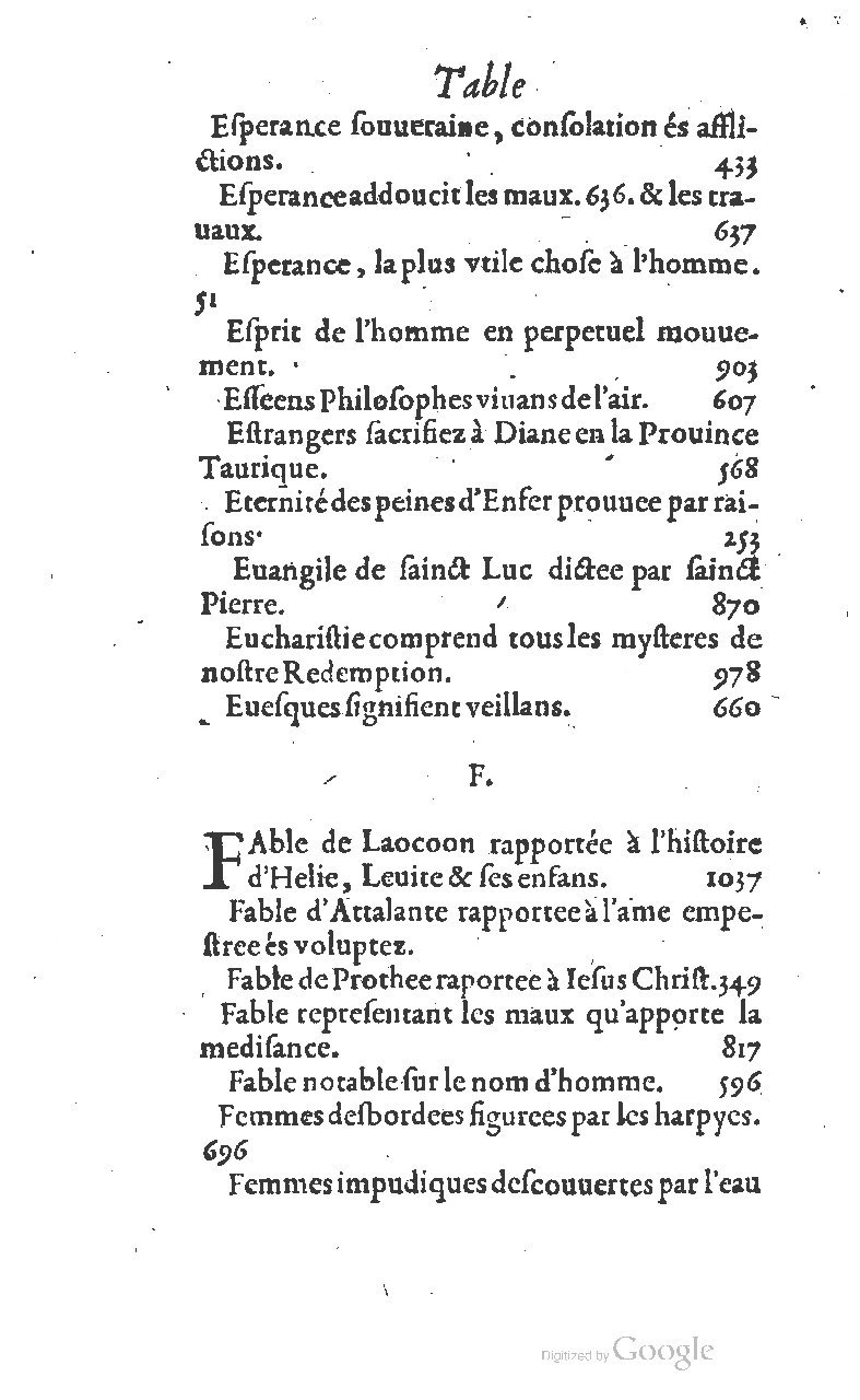1607 - Nicolas Du Fossé - Trésor quadragésimal - T 01 - BM Lyon