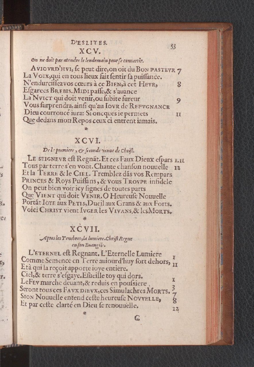 1577 - Jean de Laon - Trésor des 150 psaumes de David - Genève