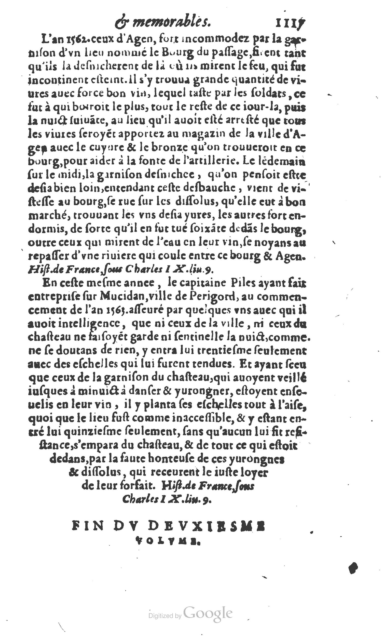 1610 - Paul Marceau - Trésor d’histoires admirables et mémorables - Princeton