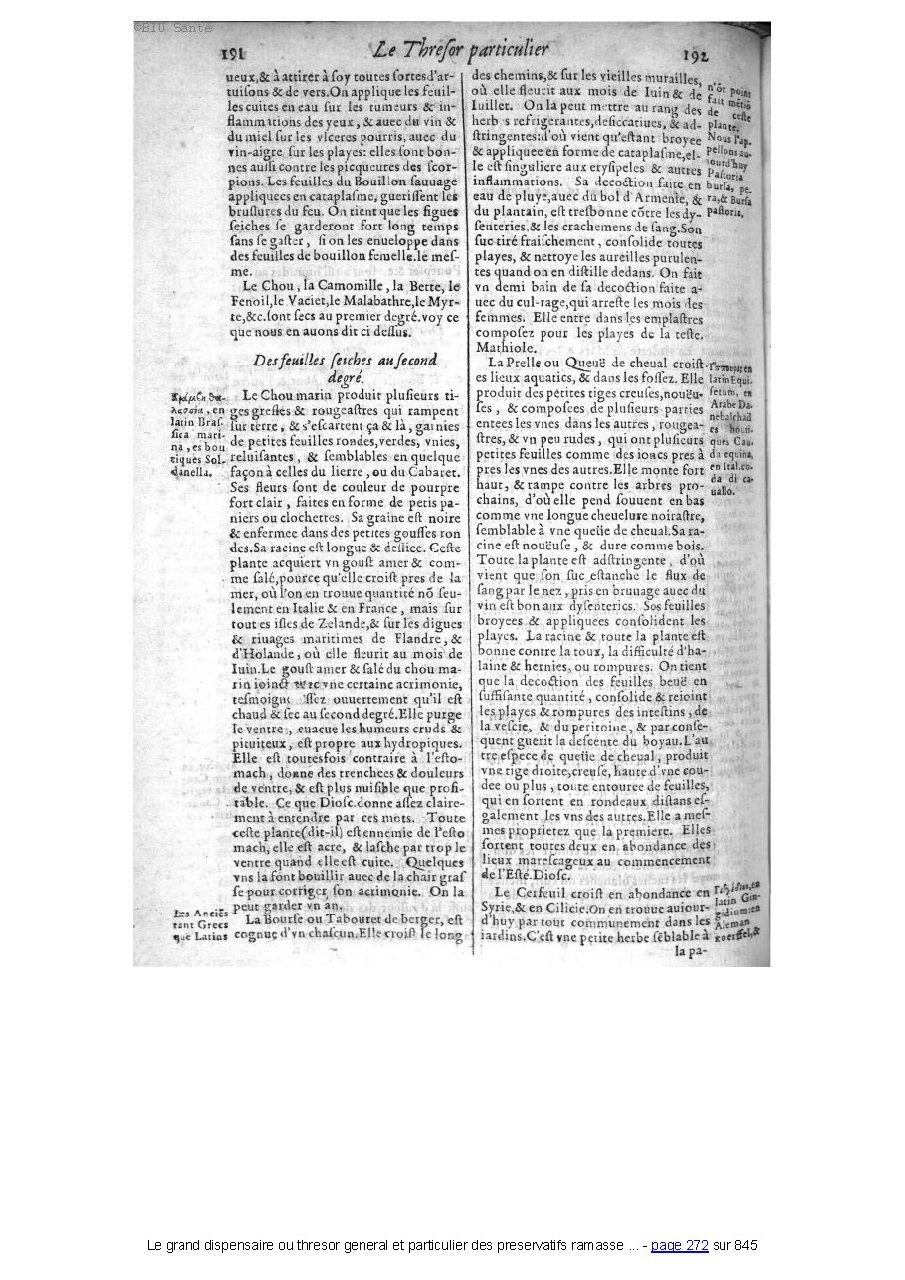 1609 - Étienne Gamonet - Grand dispensaire ou Trésor général et particulier des préservatifs - BIU Santé 1609 - Étienne Gamonet - Grand dispensaire ou Trésor général et particulier des préservatifs - BIU Santé