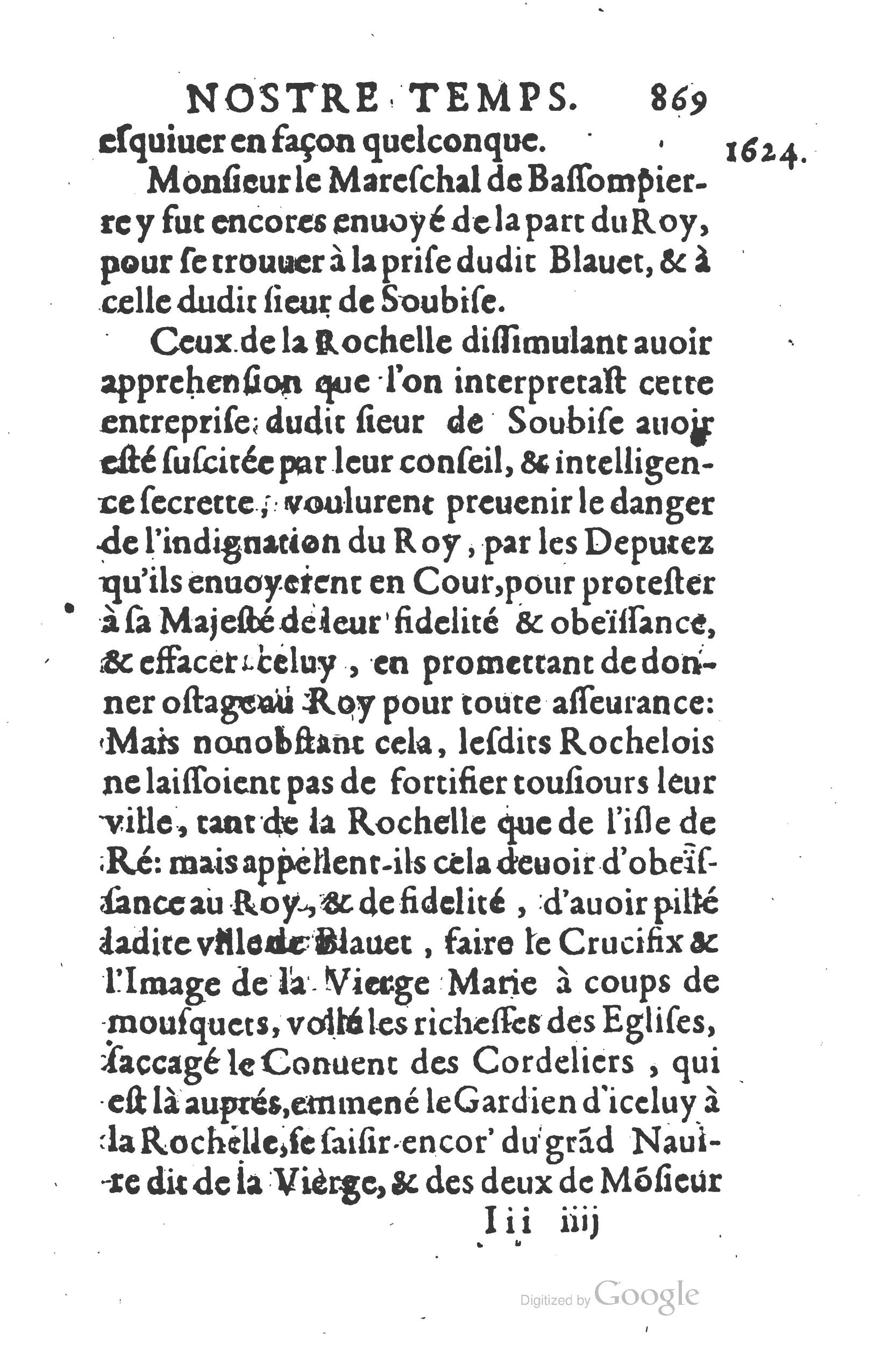 1626 - Joseph Bouillerot - Trésor de l’histoire générale de notre temps - BSB Munich