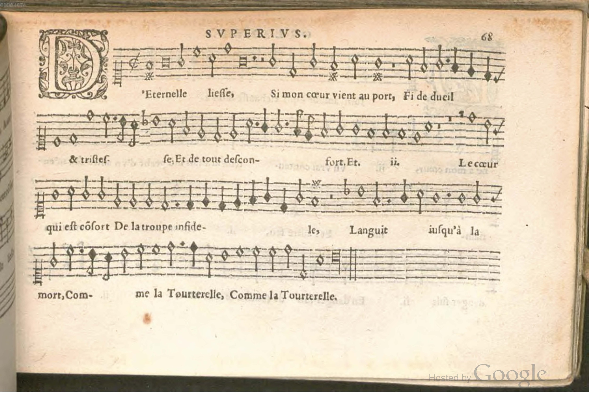 1576 - [Pierre de Saint-André] - Trésor de musique d’Orlande de Lassus Superius - BSB Munich
