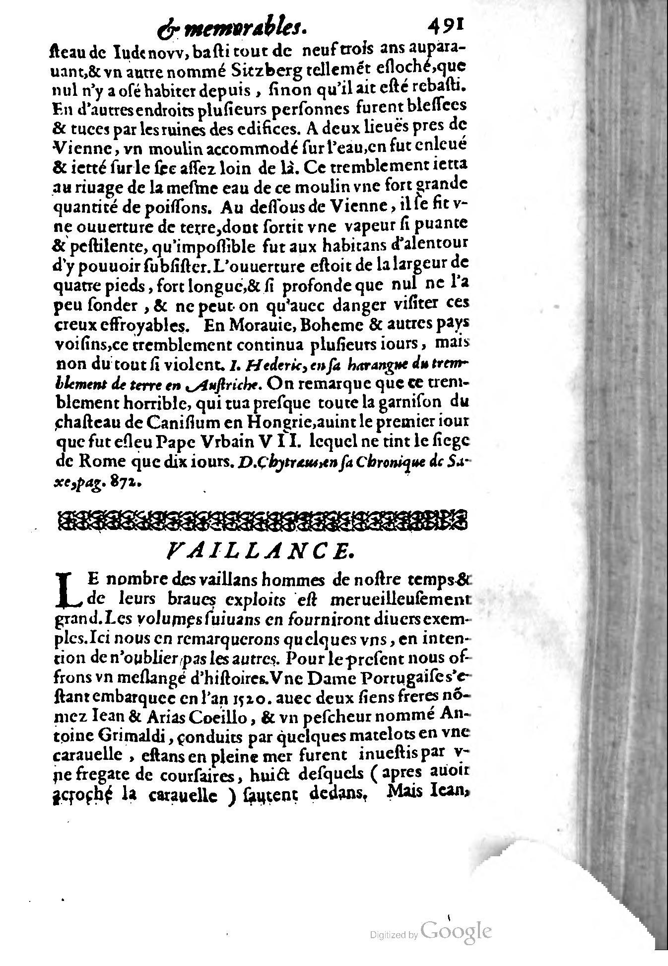 1620 - Samuel Crespin - Trésor d’histoires admirables et mémorables - BCU Lausanne