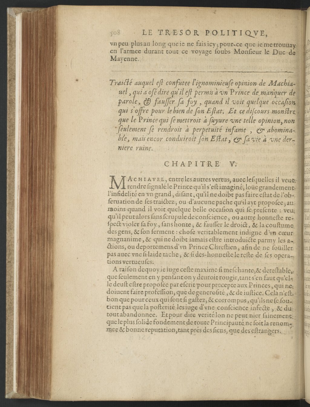 1608 - Nicolas Du Fossé - Trésor politique - BnF Tolbiac
