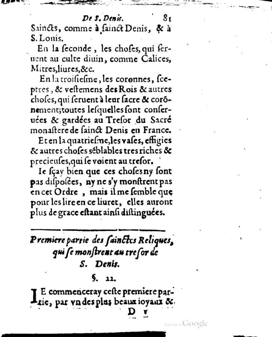 1636 - Jean Billaine - Trésor sacré ou inventaire des saintes reliques - British Library