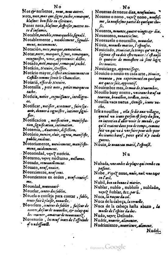 1621 - Adrian Tiffaine - Trésor des deux langues espagnole et française - BM Lyon