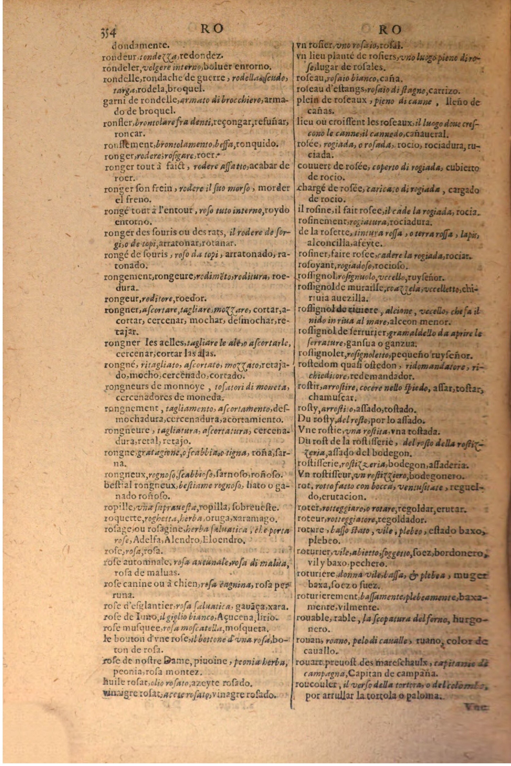 1616 - Pierre de la Rovière - Trésor des trois langues (Seconde partie) - BSB Munich