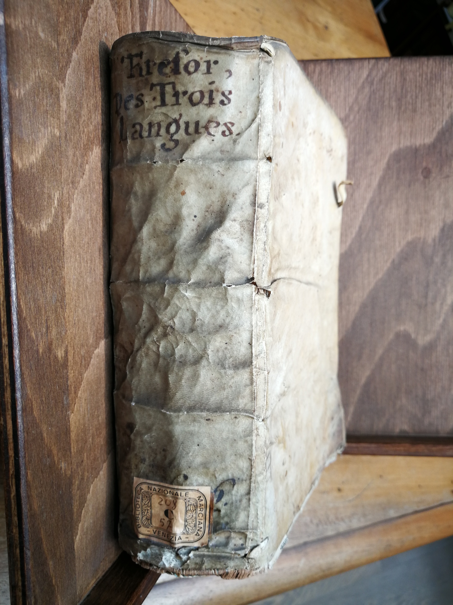 1609 - Philippe Albert et Alexandre Pernet - Trésor des trois langues française, italienne et espagnole (Seconde partie ) - Venezia Marciana