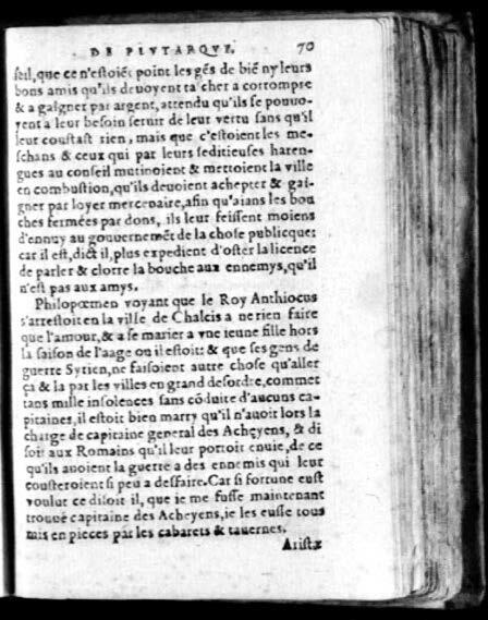1574 - Benoît Rigaud - Trésor des vies de Plutarque - Avignon