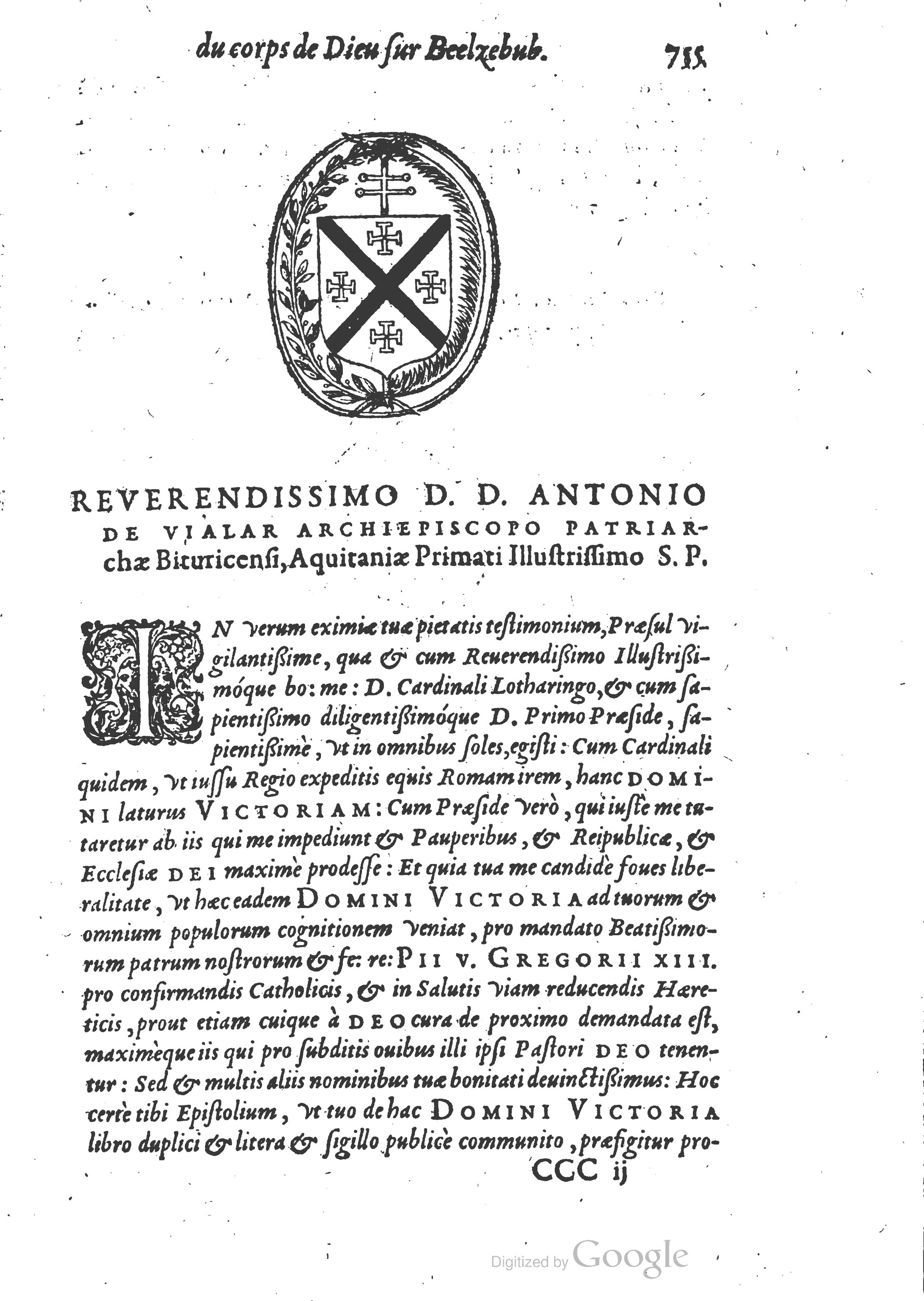 1578 - Nicolas Chesneau - Trésor et entière histoire de la triomphante victoire du corps de Dieu sur l’esprit malin - British Library 1578 - Nicolas Chesneau - Trésor et entière histoire de la triomphante victoire du corps de Dieu sur l’esprit malin - British Library