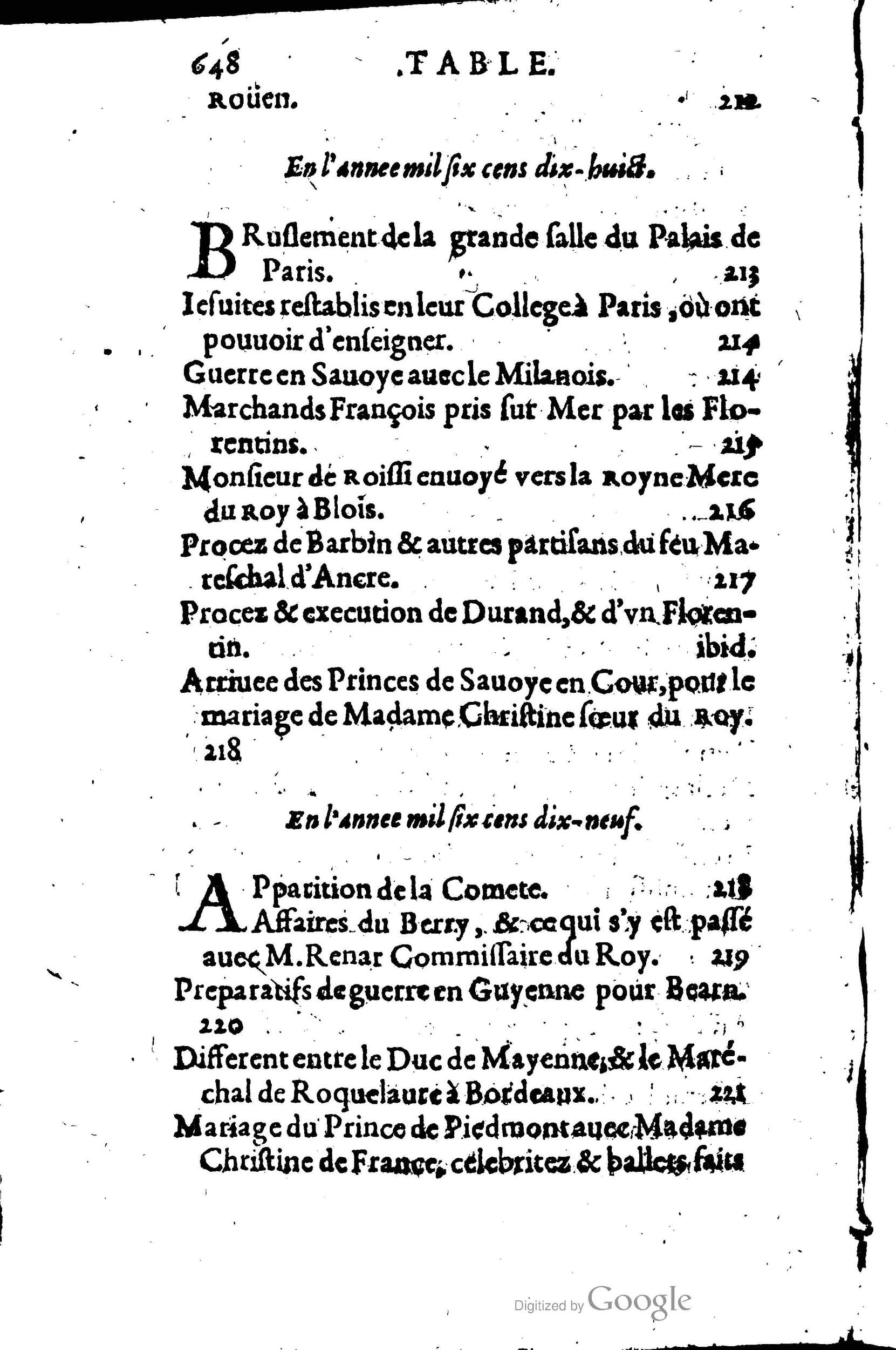 1623 - Joseph Bouillerot - Trésor de l’histoire générale de notre temps - BM Lyon 1623 - Joseph Bouillerot - Trésor de l’histoire générale de notre temps - BM Lyon